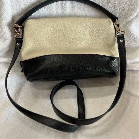 Kate Spade Cream and Dark Blue Leather Crossbody Bag - Picture 2 of 8